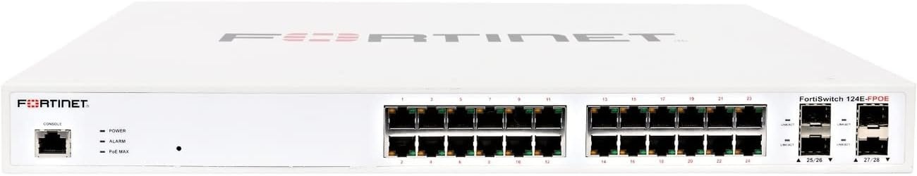 FORTINET FORTISWITCH-124E-POE SWITCH L2+ MANAGED POE CON 24 P. GE +4SFP, 12 P. POE POWER BUDGET FINO A 185W - SWITCH E HUB | TecnoCARE.net Sabaudia, Latina, Terracina, San Felice Circeo e Pontinia