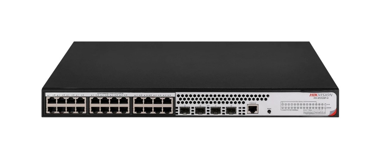 HIKVISION HIKVISION SWITCH ENTERPRISE , 24 GIGABIT RJ45 POE PORTS, 4 GIGABIT SFP PORTS, 802.3AF/AT, POE POWER - SWITCH E HUB | TecnoCARE.net Sabaudia, Latina, Terracina, San Felice Circeo e Pontinia