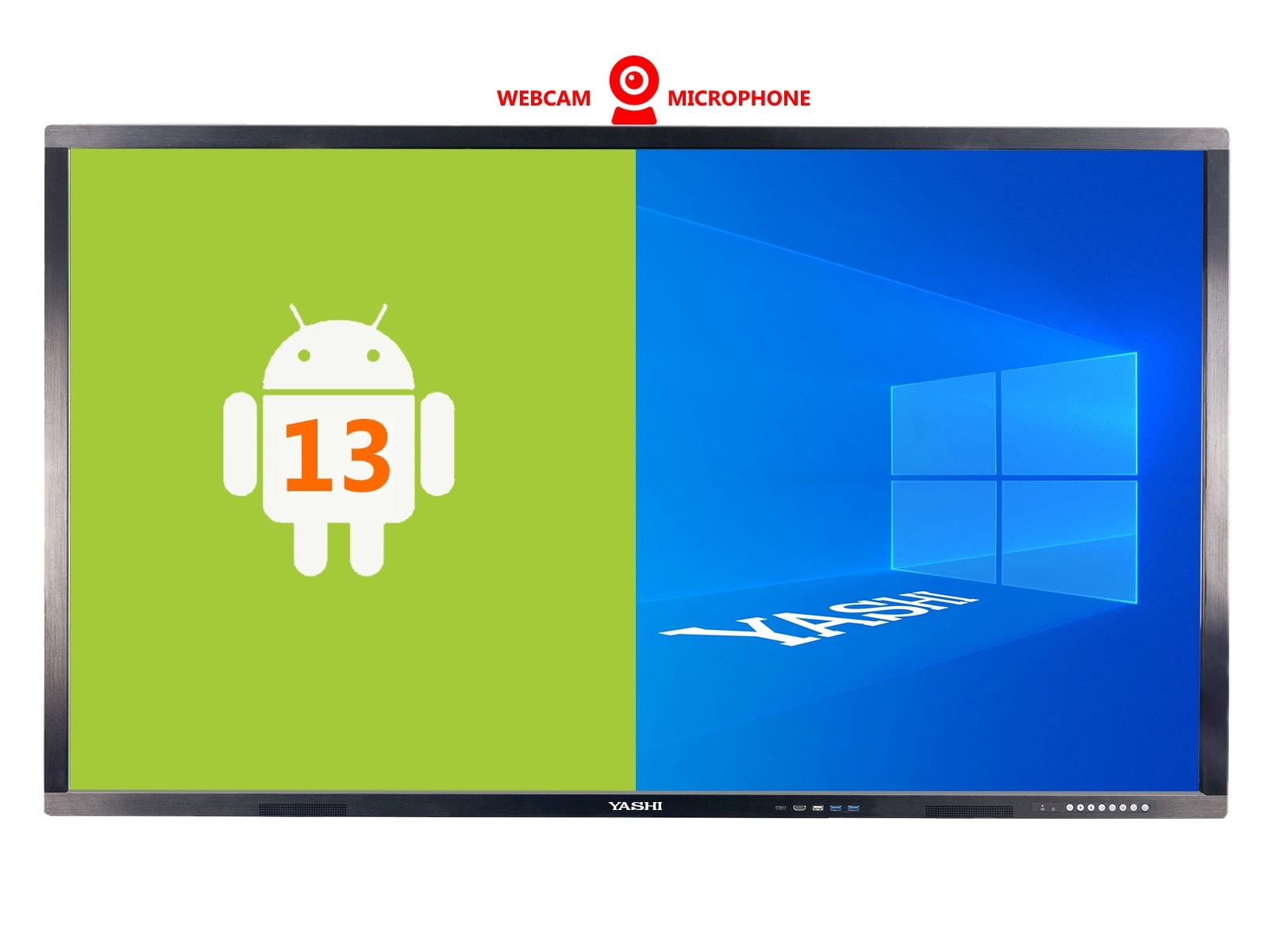 YASHI YASHI DISPLAY TOUCH INTERATTIVO 86 16:9 500 CDM 4K UHD 20 TOCCHI, 8GB RAM / 64 GB, WIFI, WEBCAM, ANDROID 13 - DISPLAY TOUCH | TecnoCARE.net Sabaudia, Latina, Terracina, San Felice Circeo e Pontinia