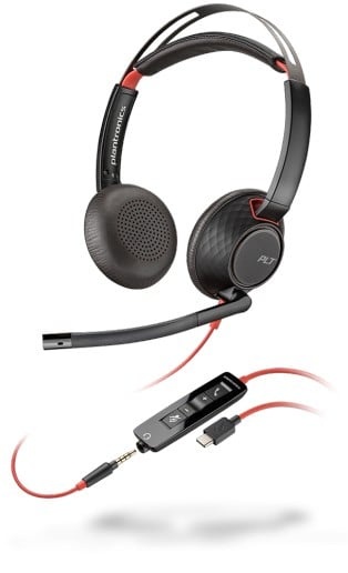 HP POLY POLY Blackwire 5220 Auricolare Cablato A Padiglione Musica e Chiamate USB tipo-C Nero, Rosso - AUDIO E CUFFIE PORTATILI | TecnoCARE.net Sabaudia, Latina, Terracina, San Felice Circeo e Pontinia
