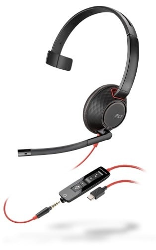 HP POLY POLY Blackwire 5210 Auricolare Cablato A Padiglione Musica e Chiamate USB tipo-C Nero, Rosso - AUDIO E CUFFIE PORTATILI | TecnoCARE.net Sabaudia, Latina, Terracina, San Felice Circeo e Pontinia