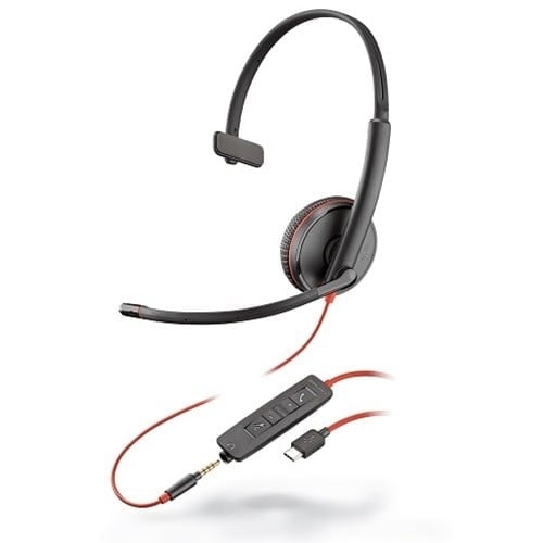 HP POLY POLY Blackwire 3215 Auricolare Cablato A Padiglione Musica e Chiamate USB tipo-C Nero - AUDIO E CUFFIE PORTATILI | TecnoCARE.net Sabaudia, Latina, Terracina, San Felice Circeo e Pontinia
