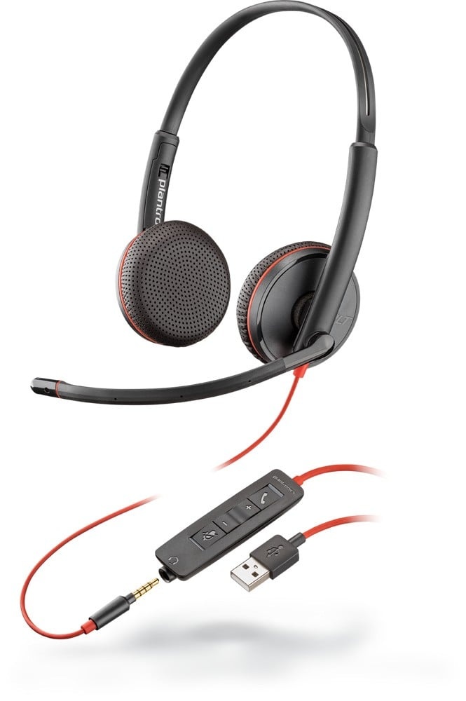 HP POLY POLY Blackwire C3225 Cuffia Padiglione auricolare Connettore 3.5 mm USB tipo A Nero - AUDIO E CUFFIE PORTATILI | TecnoCARE.net Sabaudia, Latina, Terracina, San Felice Circeo e Pontinia