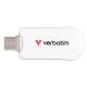 VERBATIM VERBATIM PEN DISK PLECTRA USB-C 3.2 GEN 1 FLASH DRIVE WHITE 128GB - MEMORIE USB | TecnoCARE.net Sabaudia, Latina, Terracina, San Felice Circeo e Pontinia