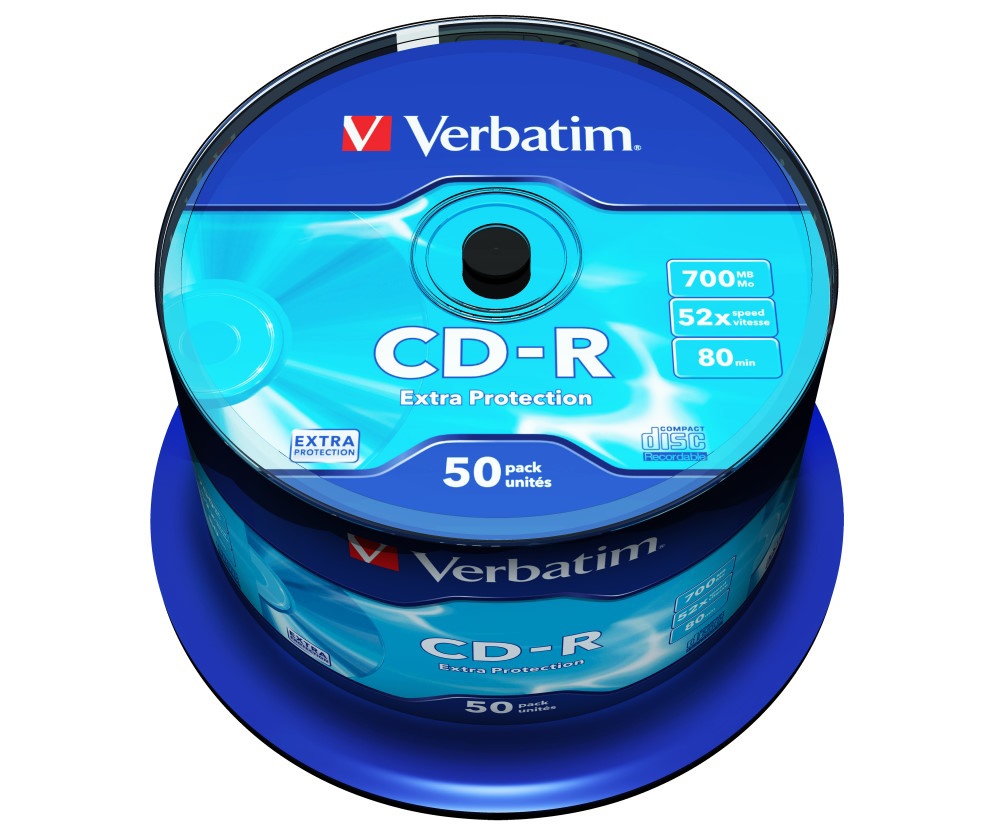VERBATIM VERBATIM CD-R 700MB 52X EXTRA PROTECTION SURFACE PACK DA 50 - CD | TecnoCARE.net Sabaudia, Latina, Terracina, San Felice Circeo e Pontinia