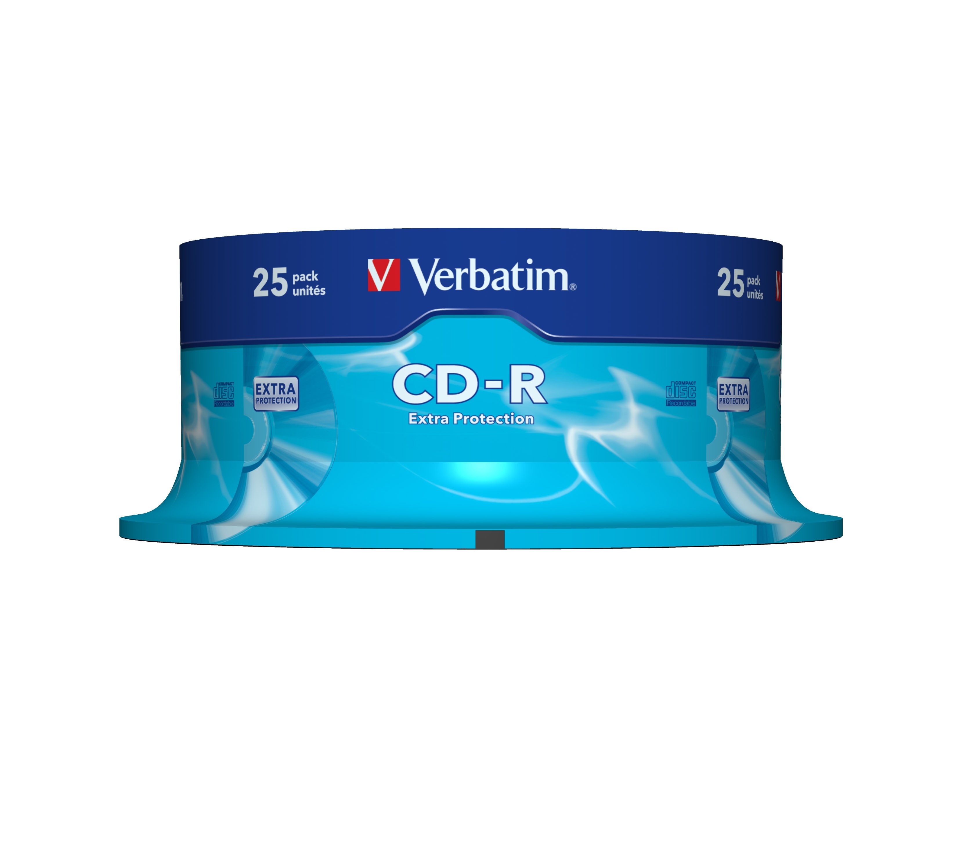 VERBATIM VERBATIM 25 CD-R EXTRA PROTECTION 700MB 80 MIN 52X AZO CAKE BOX - CD | TecnoCARE.net Sabaudia, Latina, Terracina, San Felice Circeo e Pontinia