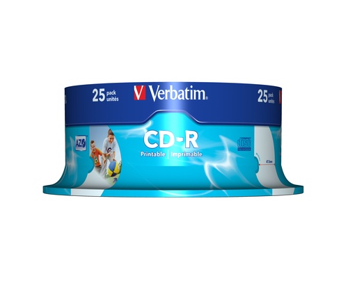 VERBATIM VERBATIM CD-R 52X 700MB 25PK OPS SPINDLE WIDE PRINT ID - CD | TecnoCARE.net Sabaudia, Latina, Terracina, San Felice Circeo e Pontinia