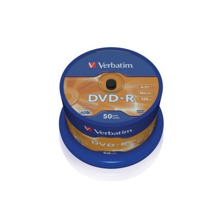 VERBATIM VERBATIM DVD-R AZO 4.7GB 16X MATT SILVER SURFACE PACK DA 50 - DVD E BLU-RAY | TecnoCARE.net Sabaudia, Latina, Terracina, San Felice Circeo e Pontinia