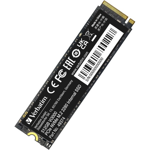 VERBATIM VERBATIM SSD INTERNO VI3000 512GB M.2 PCI-E R/W 3300/3300 GEN 3X4 - SSD INTERNI | TecnoCARE.net Sabaudia, Latina, Terracina, San Felice Circeo e Pontinia