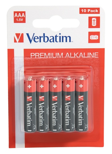 VERBATIM VERBATIM ALKALINE BATTERY AAA 10-PACK (HANGCARD) - BATTERIE | TecnoCARE.net Sabaudia, Latina, Terracina, San Felice Circeo e Pontinia