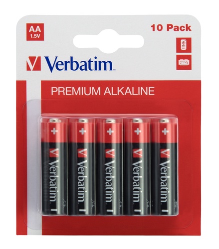 VERBATIM VERBATIM ALKALINE BATTERY AA 10-PACK (HANGCARD) - BATTERIE | TecnoCARE.net Sabaudia, Latina, Terracina, San Felice Circeo e Pontinia