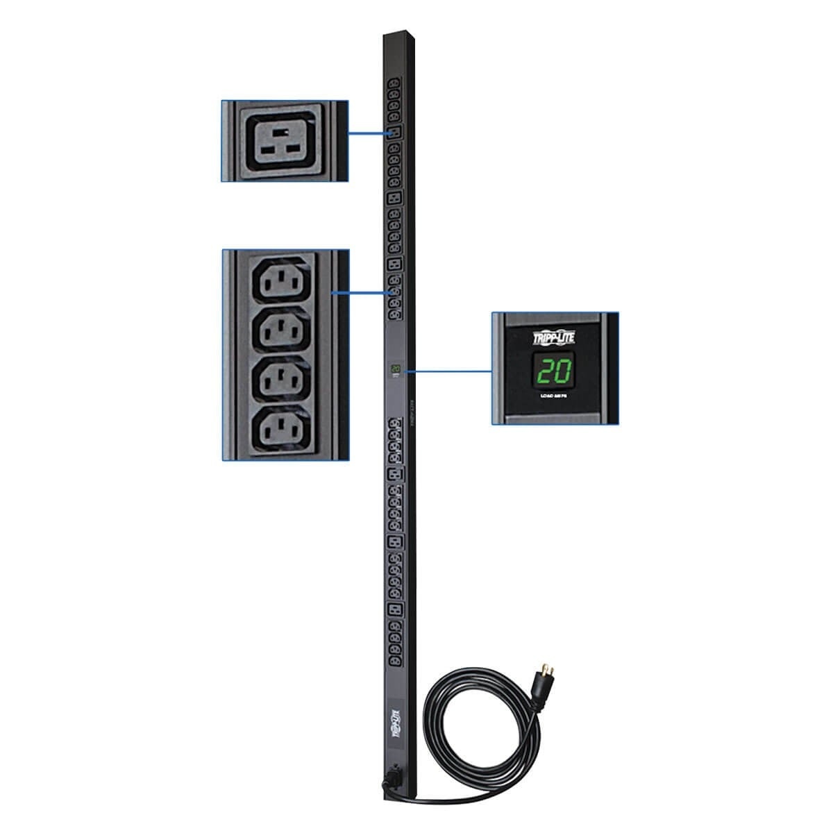 EATON Tripp Lite PDUMV20HV unità di distribuzione dell'energia (PDU) 38 presa(e) AC 0U Nero - BATTERIE E ALIMENTATORI | TecnoCARE.net Sabaudia, Latina, Terracina, San Felice Circeo e Pontinia