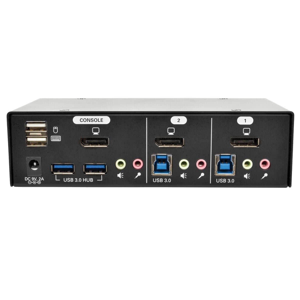 EATON Switch KVM DisplayPort a 2 porte con audio, cavi e hub USB 3.0 SuperSpeed - TASTIERE E CONTROLLER | TecnoCARE.net Sabaudia, Latina, Terracina, San Felice Circeo e Pontinia