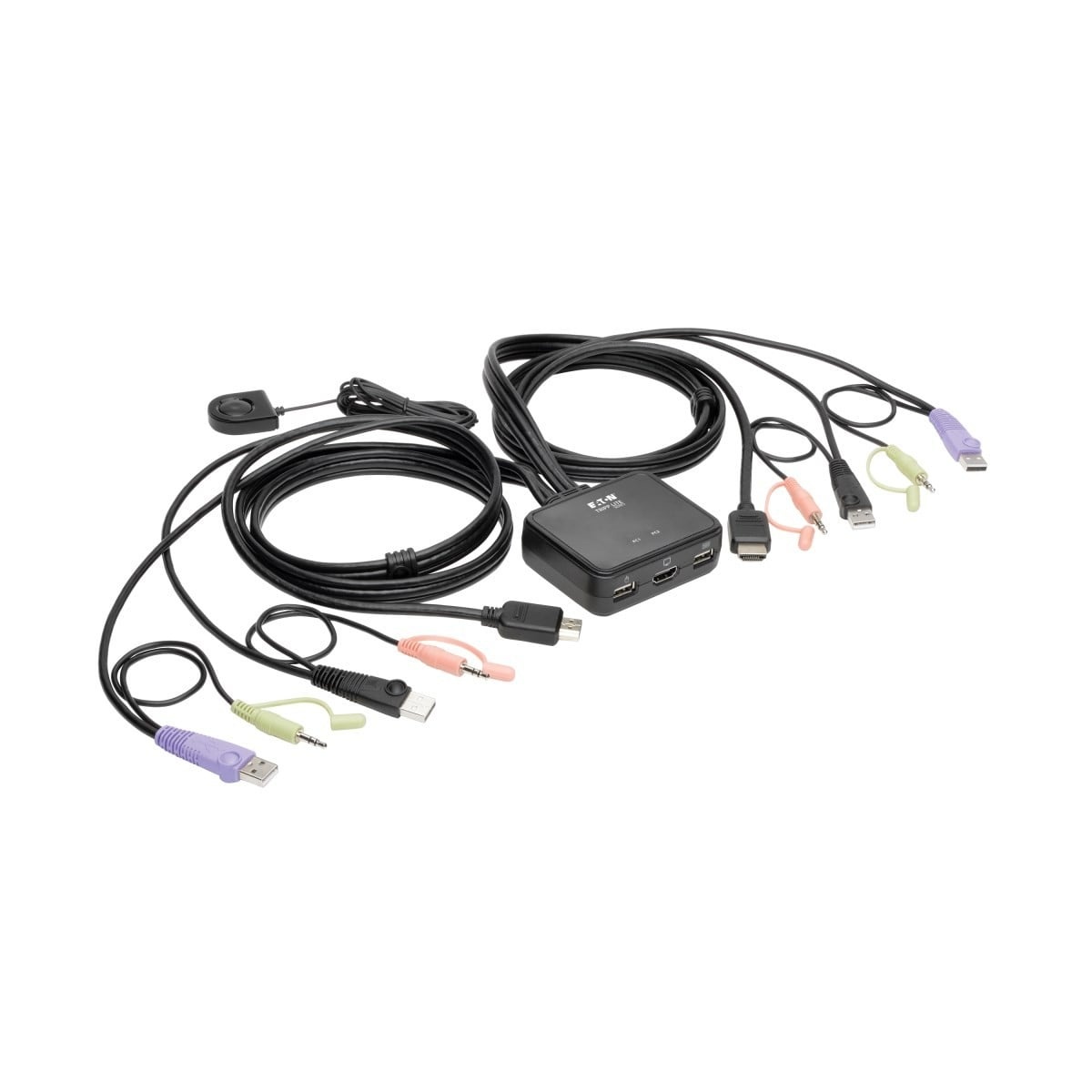 EATON Switch KVM USB/HD a 2 porte con audio/video, cavi e condivisione di periferiche USB - TASTIERE E CONTROLLER | TecnoCARE.net Sabaudia, Latina, Terracina, San Felice Circeo e Pontinia