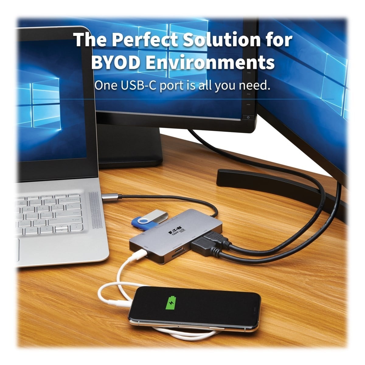 EATON Dock USB-C, doppio display - 4K 60 Hz HDMI, USB 3.2 Gen 1, hub USB-A, GbE, scheda di memoria, ricarica PD 100W, grigio - PC | TecnoCARE.net Sabaudia, Latina, Terracina, San Felice Circeo e Pontinia