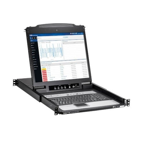 EATON Switch KVM IP 16 porte con console LCD da 19", versione tedesca - TASTIERE E CONTROLLER | TecnoCARE.net Sabaudia, Latina, Terracina, San Felice Circeo e Pontinia