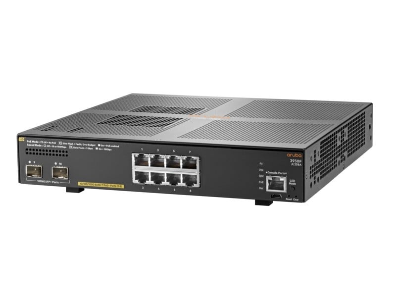 HPE HPE Aruba 2930F 8G PoE+ 2SFP+ Swch - RETI | TecnoCARE.net Sabaudia, Latina, Terracina, San Felice Circeo e Pontinia