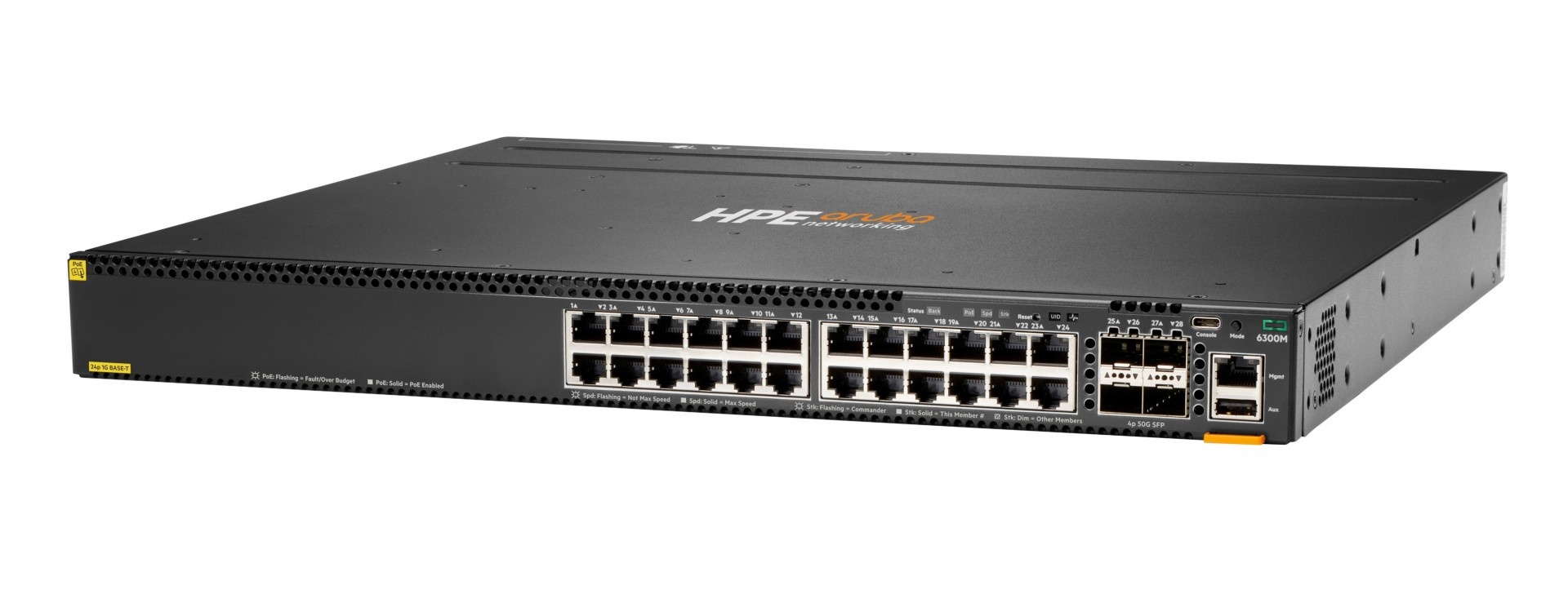HPE HPE Aruba Networking CX 6300M 24-port 1GbE Class 4 PoE and 4-port SFP56 Switch - RETI | TecnoCARE.net Sabaudia, Latina, Terracina, San Felice Circeo e Pontinia