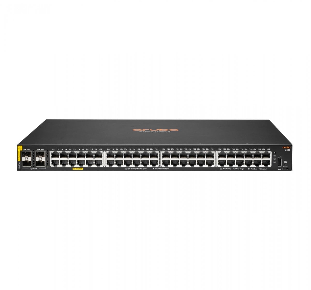 HPE HPE Aruba 6000 Managed 48G 4SFP PoE+ 370W Switch - RETI | TecnoCARE.net Sabaudia, Latina, Terracina, San Felice Circeo e Pontinia