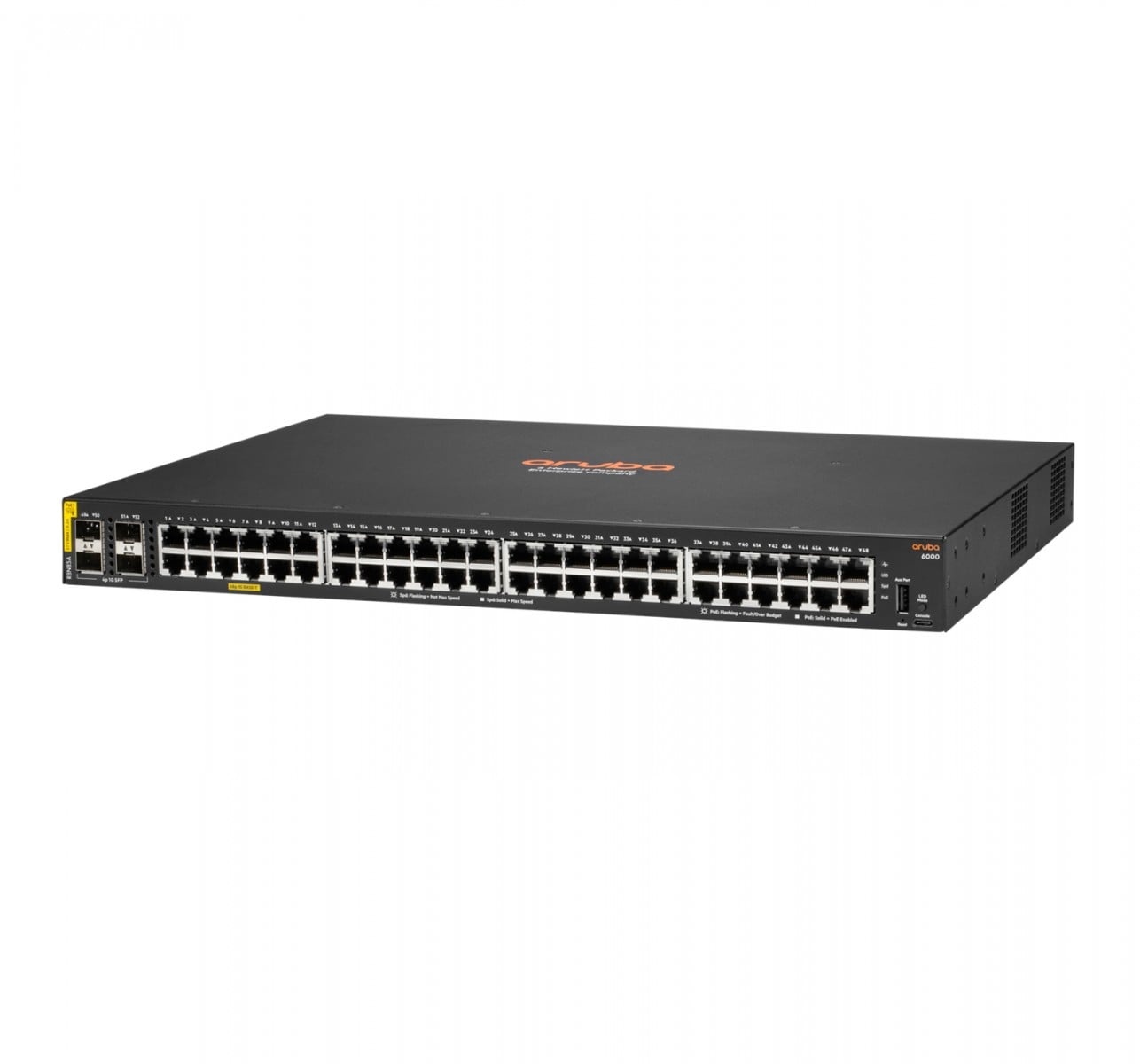 HPE HPE Aruba 6000 Managed 48G 4SFP PoE+ 370W Switch - RETI | TecnoCARE.net Sabaudia, Latina, Terracina, San Felice Circeo e Pontinia