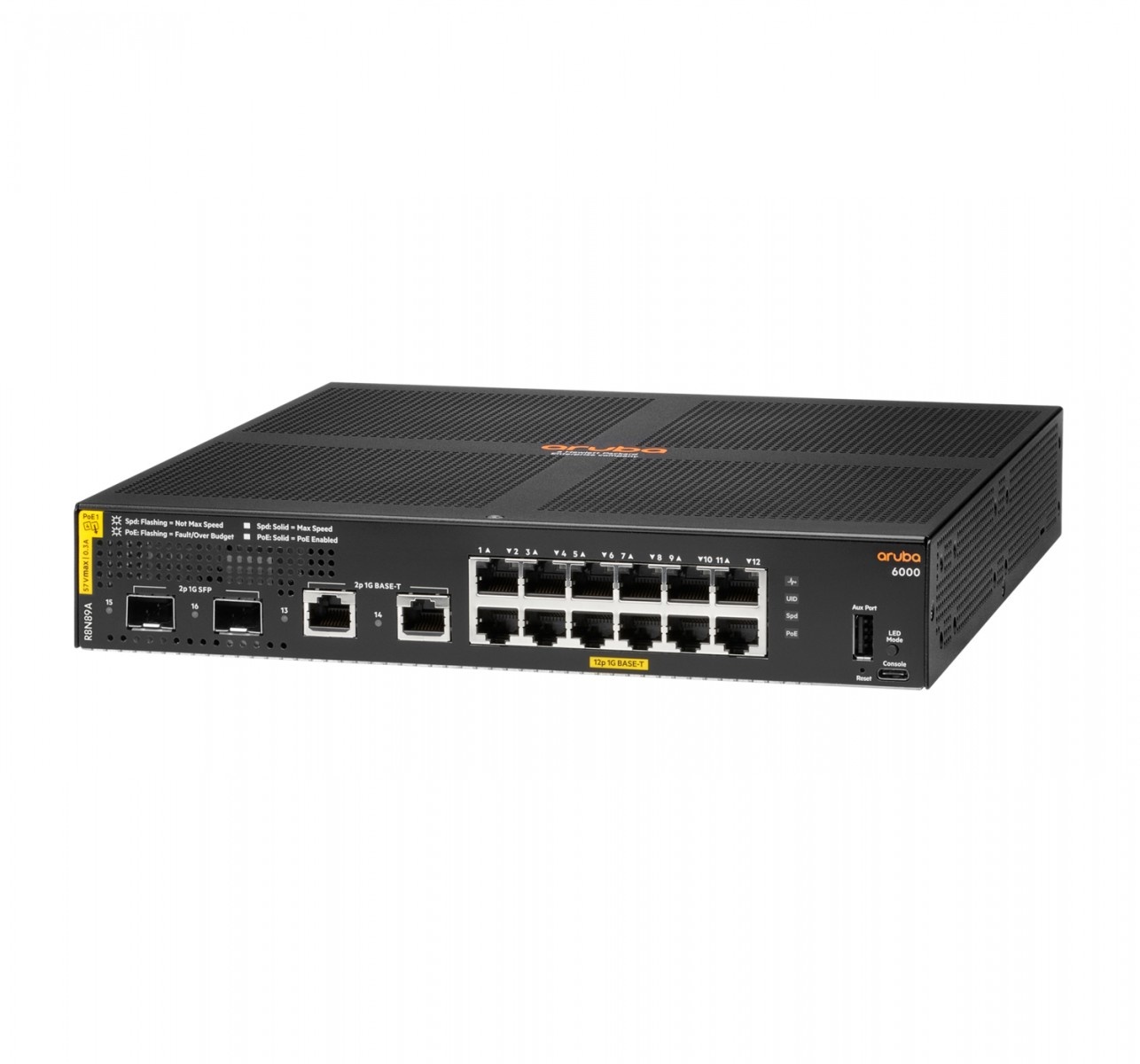 HPE HPE Aruba 6000 Managed 12G 2SFP PoE+ 139W Switch - RETI | TecnoCARE.net Sabaudia, Latina, Terracina, San Felice Circeo e Pontinia