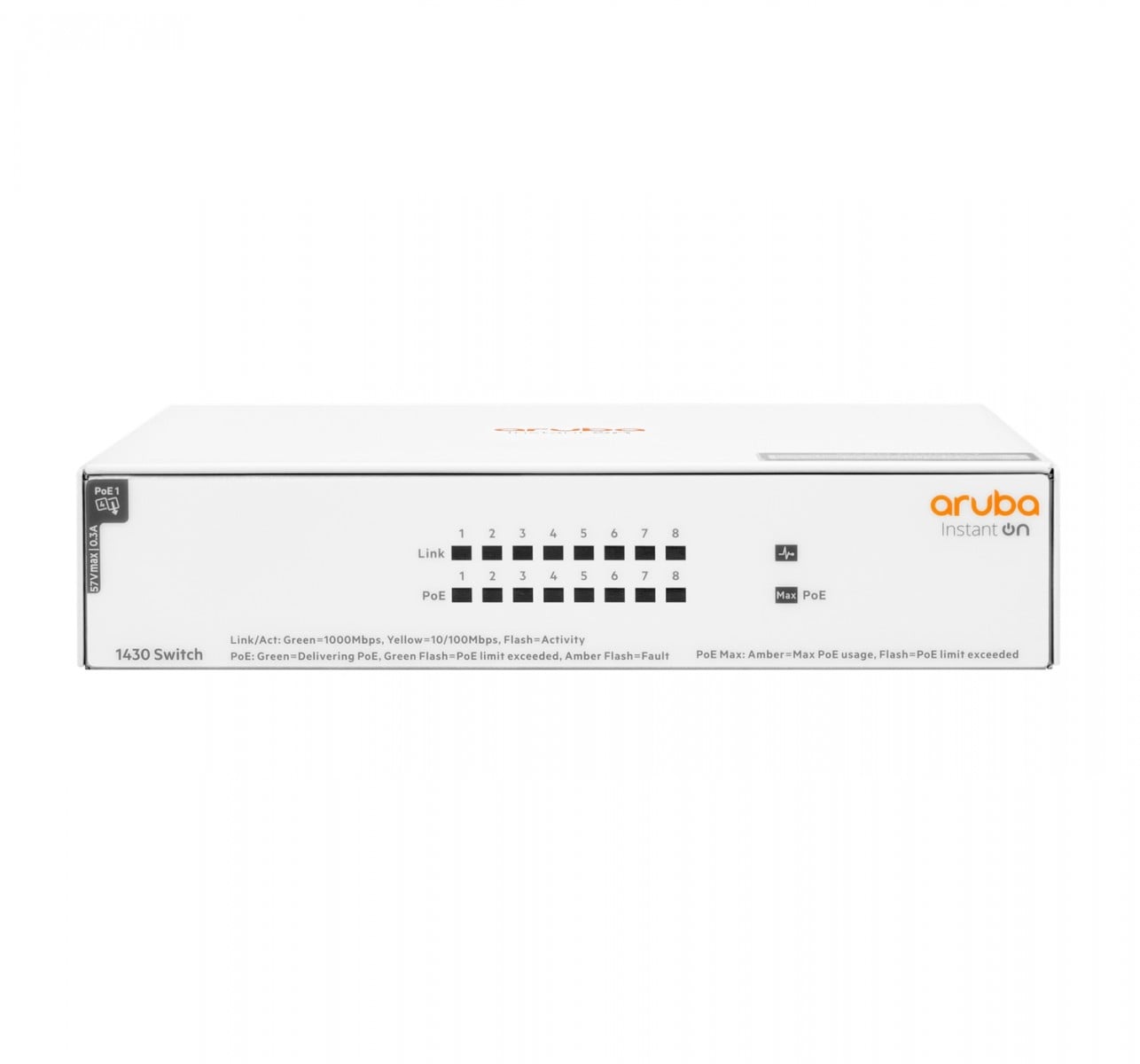 HPE HPE Aruba Instant On 1430 Unmanaged 8G PoE+ 64W Switch - RETI | TecnoCARE.net Sabaudia, Latina, Terracina, San Felice Circeo e Pontinia