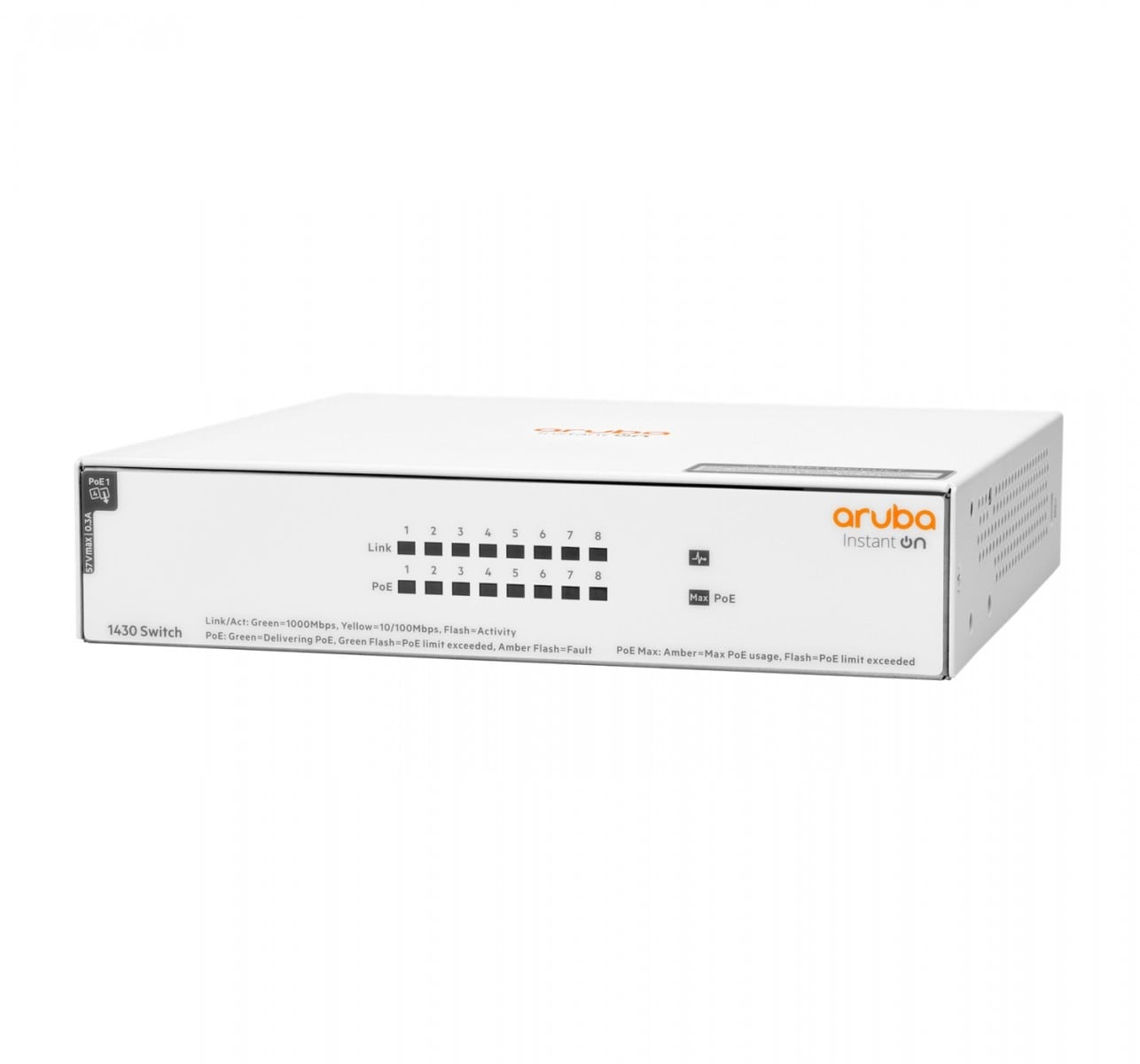 HPE HPE Aruba Instant On 1430 Unmanaged 8G PoE+ 64W Switch - RETI | TecnoCARE.net Sabaudia, Latina, Terracina, San Felice Circeo e Pontinia