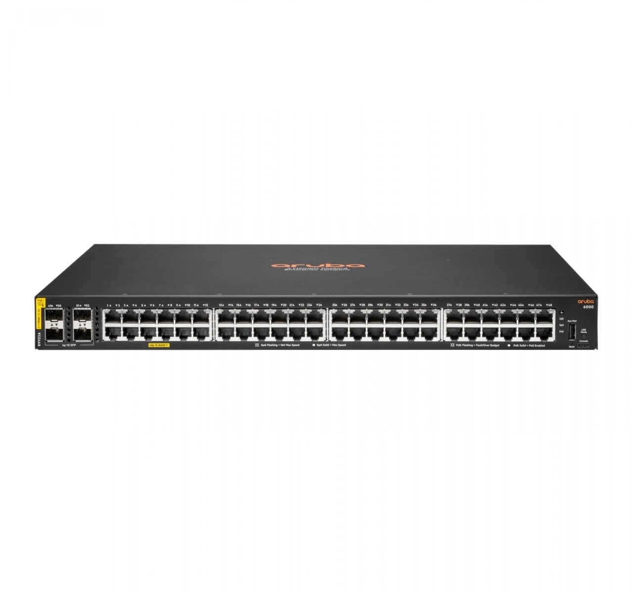 HPE HPE Aruba Networking CX 6000 48G Class4 PoE 4SFP 740W Switch - RETI | TecnoCARE.net Sabaudia, Latina, Terracina, San Felice Circeo e Pontinia
