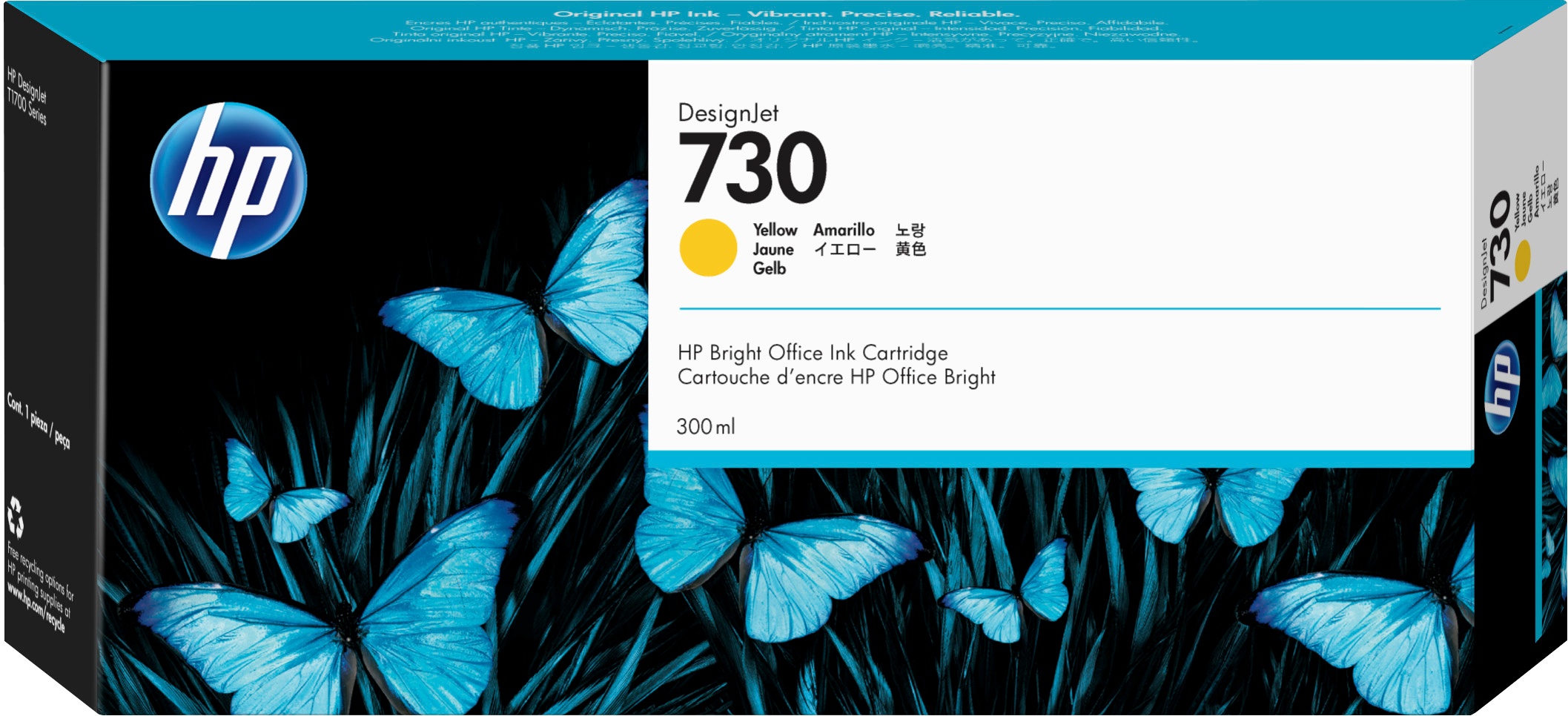 HP Inchiostro originale ad alta capacità HP 730 - 300ml giallo (P2V70A) - STAMPANTI E SCANNER | TecnoCARE.net Sabaudia, Latina, Terracina, San Felice Circeo e Pontinia
