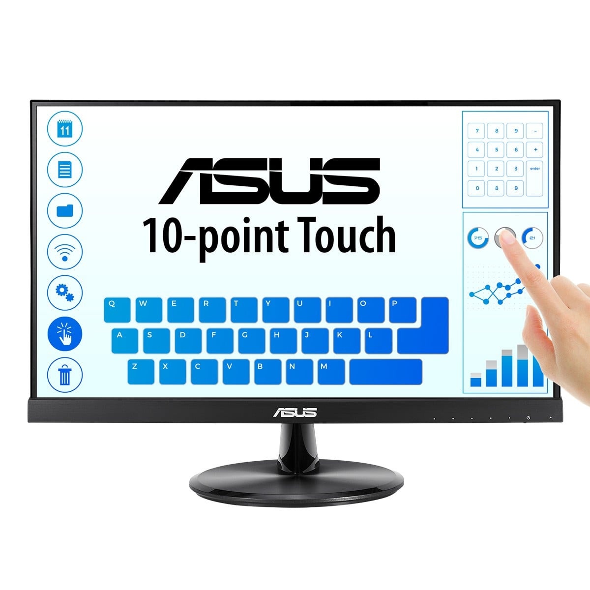 ASUS ASUS VT229H 54,6 cm (21.5") 1920 x 1080 Pixel Full HD LED Touch screen Nero - MONITOR E ACCESSORI | TecnoCARE.net Sabaudia, Latina, Terracina, San Felice Circeo e Pontinia