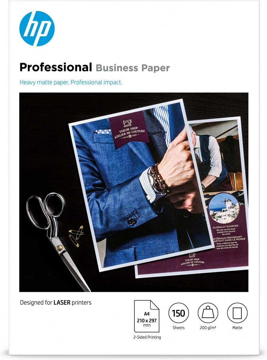 HP HP Professional Business Paper, Matte, 200 g/m2, A4 (210 x 297 mm), 150 sheets - STAMPANTI E SCANNER | TecnoCARE.net Sabaudia, Latina, Terracina, San Felice Circeo e Pontinia