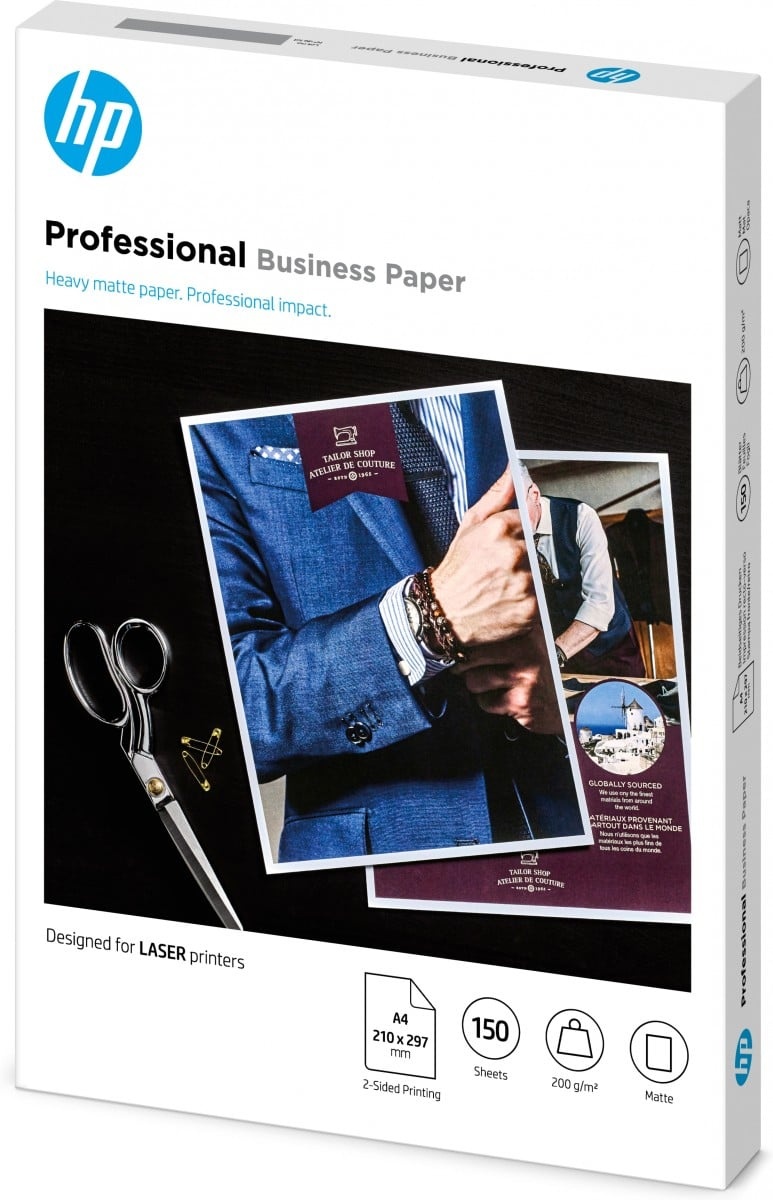 HP HP Professional Business Paper, Matte, 200 g/m2, A4 (210 x 297 mm), 150 sheets - STAMPANTI E SCANNER | TecnoCARE.net Sabaudia, Latina, Terracina, San Felice Circeo e Pontinia