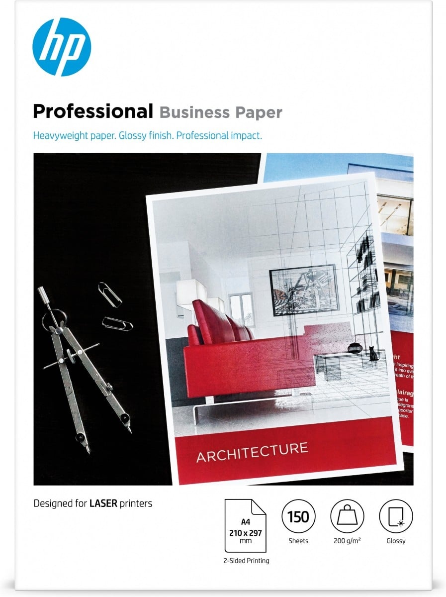 HP HP Professional Business Paper, Glossy, 200 g/m2, A4 (210 x 297 mm), 150 sheets - STAMPANTI E SCANNER | TecnoCARE.net Sabaudia, Latina, Terracina, San Felice Circeo e Pontinia