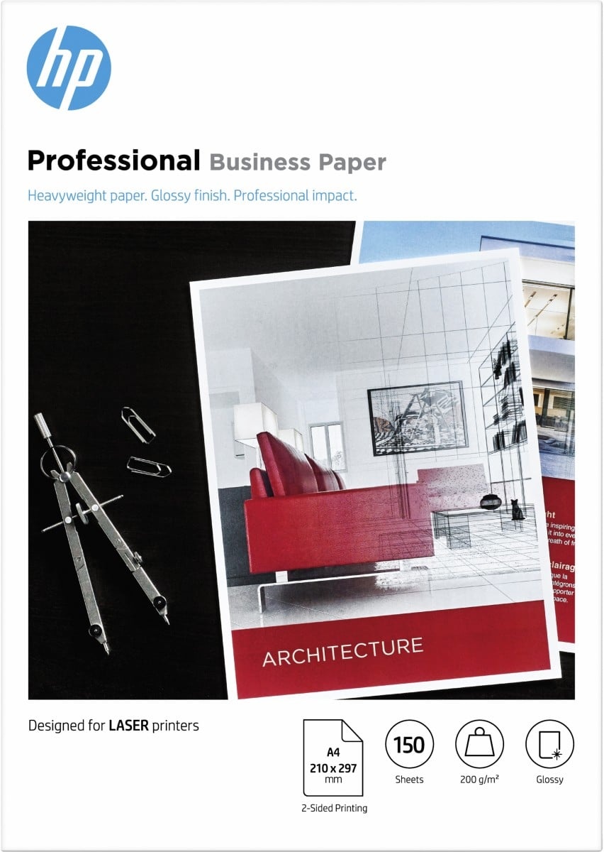 HP HP Professional Business Paper, Glossy, 200 g/m2, A4 (210 x 297 mm), 150 sheets - STAMPANTI E SCANNER | TecnoCARE.net Sabaudia, Latina, Terracina, San Felice Circeo e Pontinia