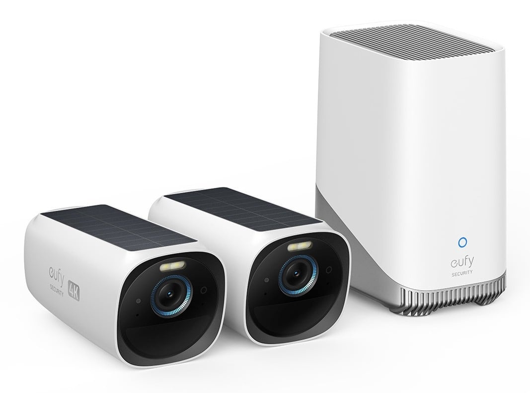 EUFY Eufy T88713W1 eufyCam S330 (eufyCam 3) Kit di 2 telecamere 4K con HomeBase 3, pannello solare - SISTEMI DI SORVEGLIANZA | TecnoCARE.net Sabaudia, Latina, Terracina, San Felice Circeo e Pontinia