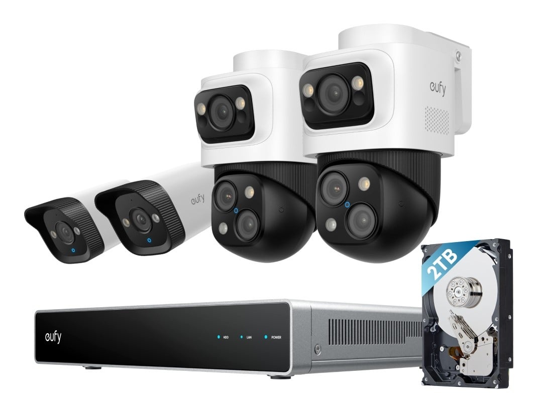 EUFY Eufy NVR Security System S4 Pallottola (forma) Telecamera di sicurezza IP Interno e esterno 3840 x 2160 Pixel Soffitto - SISTEMI DI SORVEGLIANZA | TecnoCARE.net Sabaudia, Latina, Terracina, San Felice Circeo e Pontinia