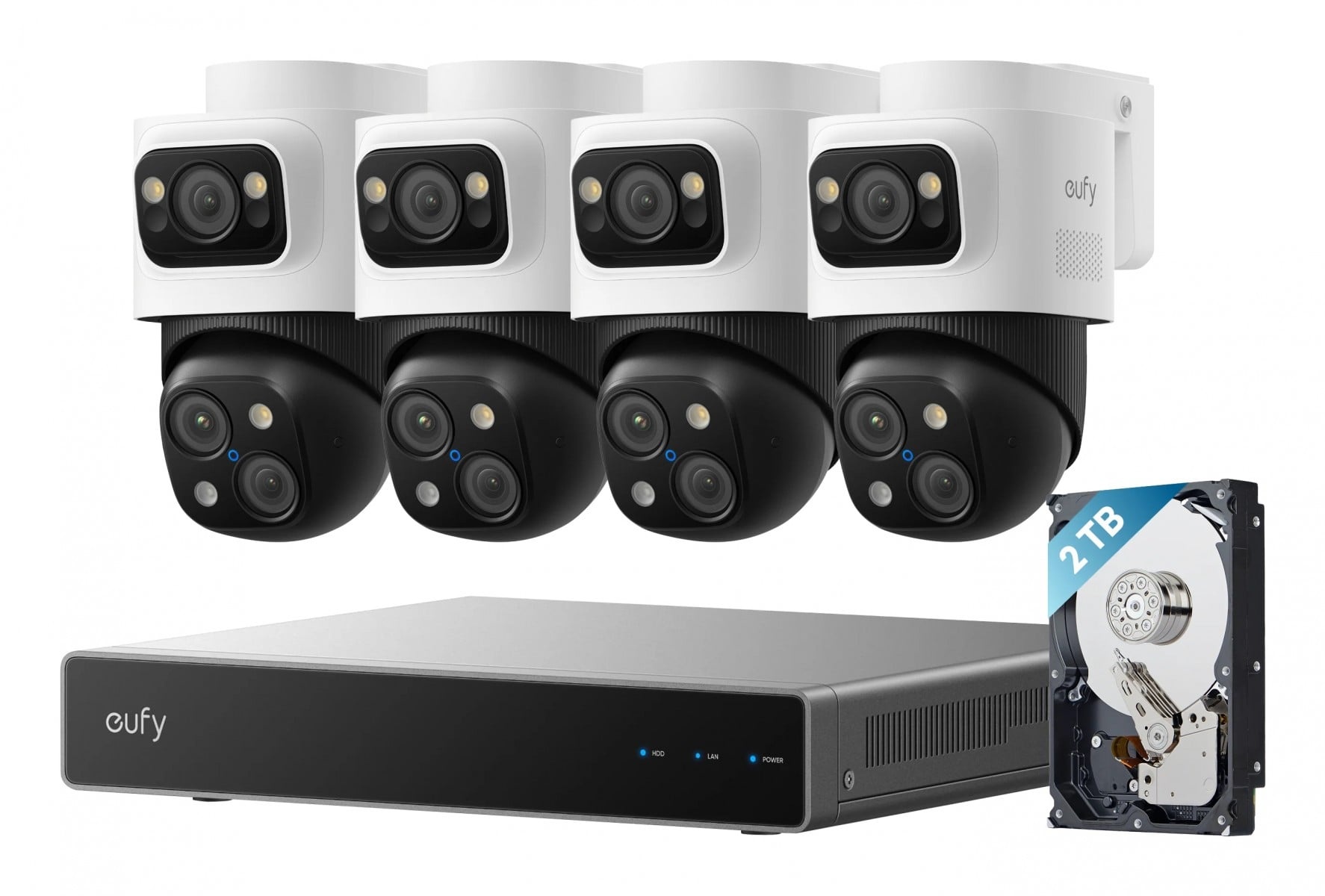 EUFY Eufy NVR Security System S4 Max Nero, Grigio, Bianco - SISTEMI DI SORVEGLIANZA | TecnoCARE.net Sabaudia, Latina, Terracina, San Felice Circeo e Pontinia