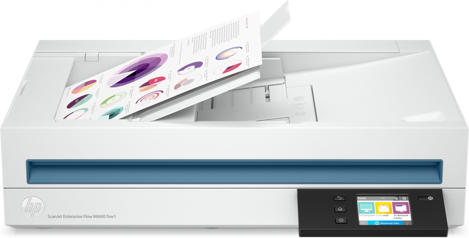 HP HP ScanJet Enterprise Flow N6600 fnw1 Scanner piano 1200 x 1200 DPI A4 Bianco - STAMPANTI E SCANNER | TecnoCARE.net Sabaudia, Latina, Terracina, San Felice Circeo e Pontinia