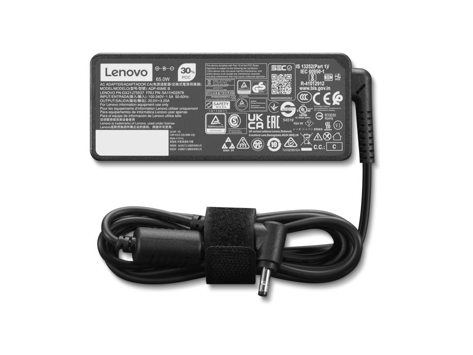 LENOVO Lenovo 4X21K07722 adattatore e invertitore Interno 65 W Nero - BATTERIE E ALIMENTATORI | TecnoCARE.net Sabaudia, Latina, Terracina, San Felice Circeo e Pontinia