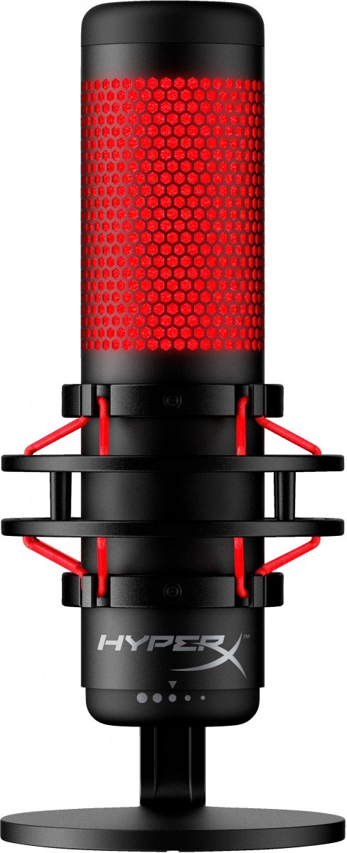 HP Microfono a condensatore HyperX QuadCast RGB, USB, filtro anti-pop, nero-rosso - ACCESSORI ED ELEMENTI PER APPARECCHIATURA AUDIO | TecnoCARE.net Sabaudia, Latina, Terracina, San Felice Circeo e Pontinia
