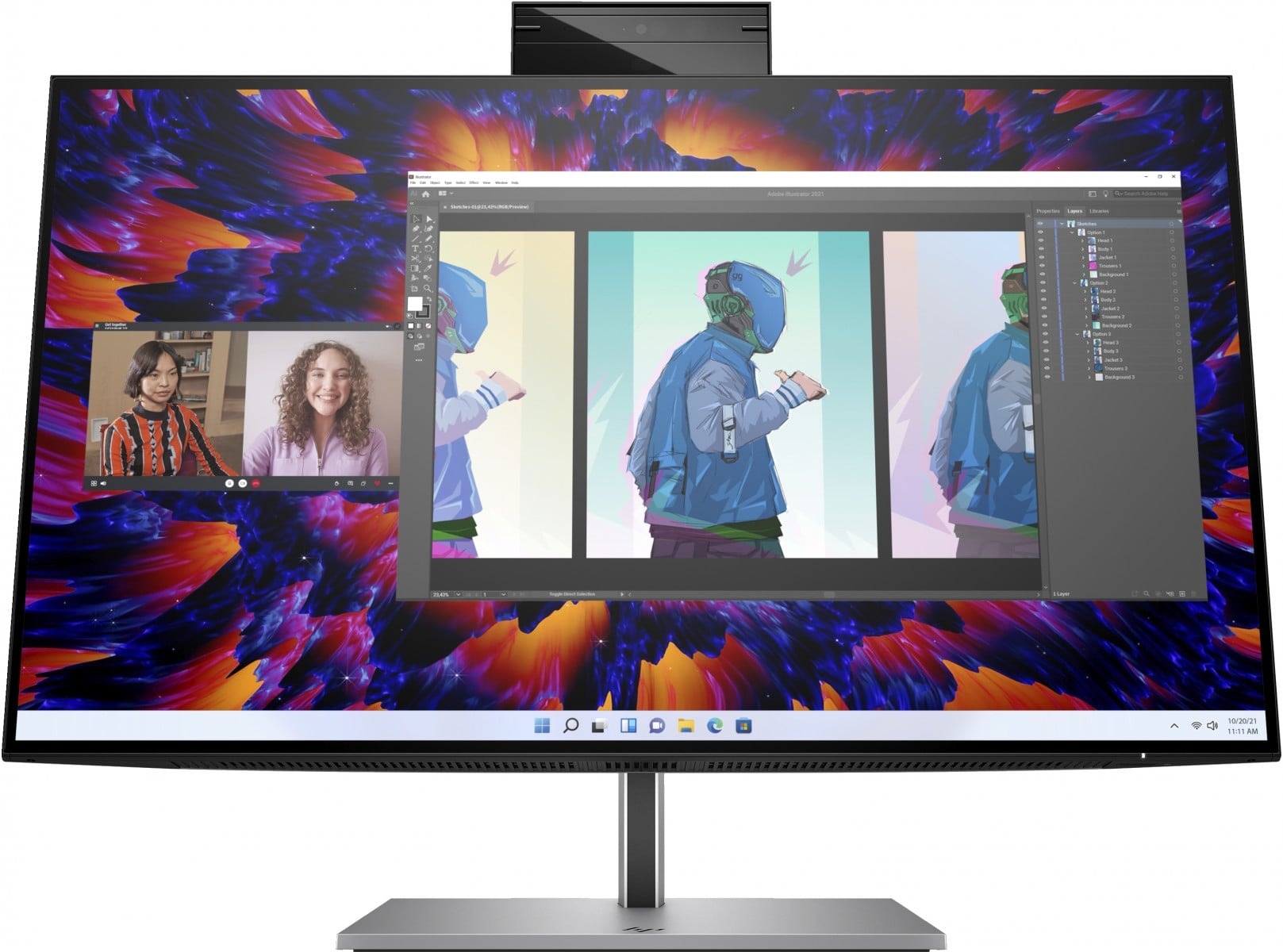 HP HP Z24m G3 QHD Conferencing Display Monitor PC 60,5 cm (23.8") 2560 x 1440 Pixel Quad HD LCD Argento - MONITOR E ACCESSORI | TecnoCARE.net Sabaudia, Latina, Terracina, San Felice Circeo e Pontinia