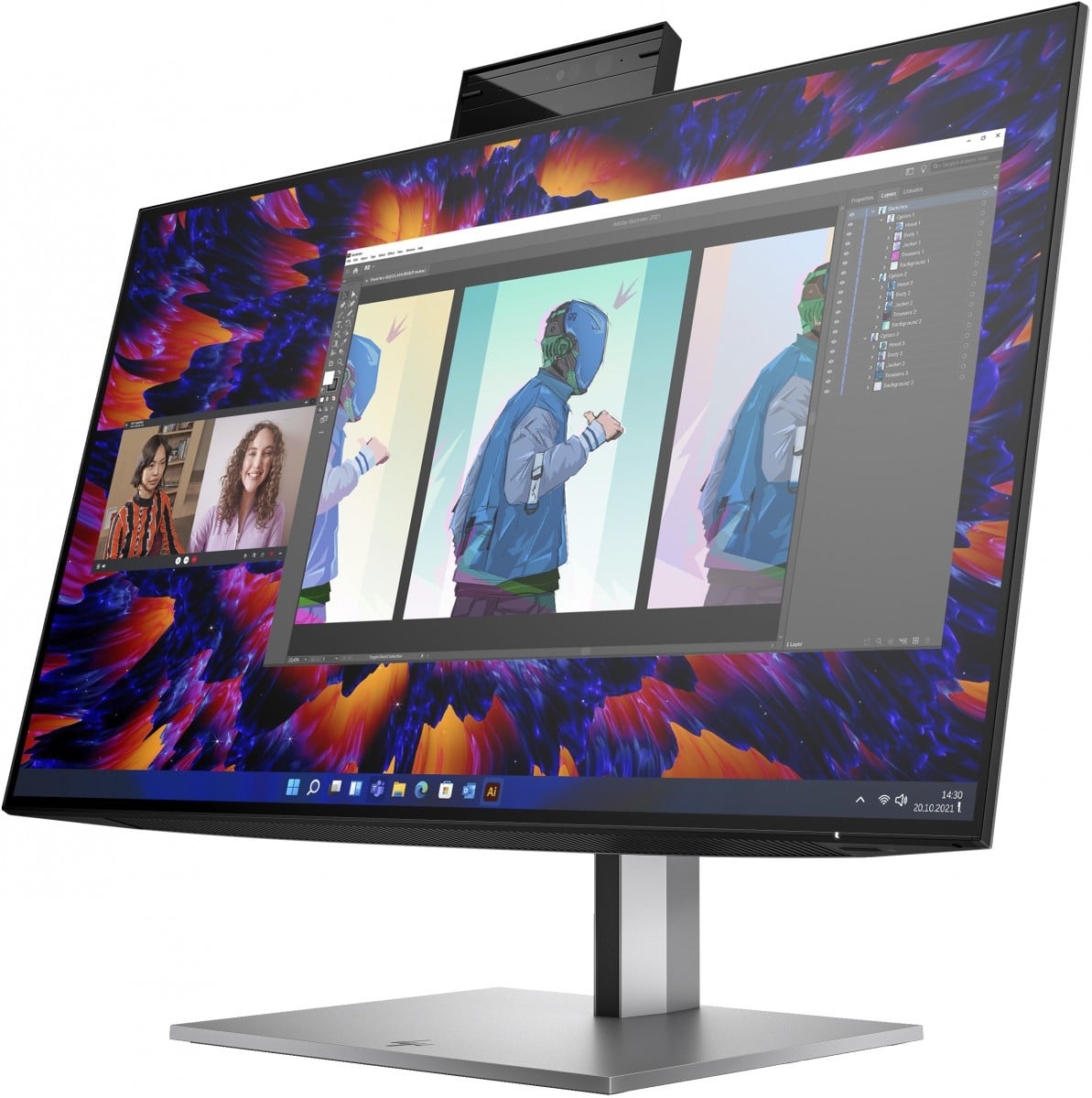 HP HP Z24m G3 QHD Conferencing Display Monitor PC 60,5 cm (23.8") 2560 x 1440 Pixel Quad HD LCD Argento - MONITOR E ACCESSORI | TecnoCARE.net Sabaudia, Latina, Terracina, San Felice Circeo e Pontinia