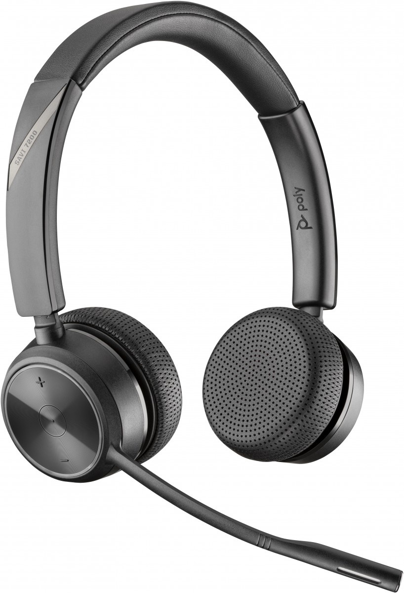 HP POLY HP Poly Savi 7220 Office Binaural DECT 1880-1900 MHz Headset Auricolare Wireless A Padiglione Base di ricarica Nero - AUDIO E CUFFIE PORTATILI | TecnoCARE.net Sabaudia, Latina, Terracina, San Felice Circeo e Pontinia