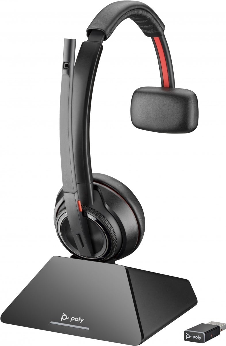HP POLY HP Poly Savi 8210 Office DECT 1880-1900 MHz Single Ear Headset Wireless A Padiglione Bluetooth Base di ricarica Nero - AUDIO E CUFFIE PORTATILI | TecnoCARE.net Sabaudia, Latina, Terracina, San Felice Circeo e Pontinia