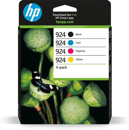 HP HP CART INK MULTICOLOR CMYK 924 NERO, CIANO, MAGENTA, GIALLO - CARTUCCE INKJET | TecnoCARE.net Sabaudia, Latina, Terracina, San Felice Circeo e Pontinia