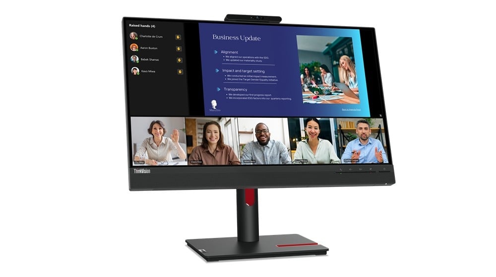 LENOVO Lenovo ThinkVision T24v-30 60,5 cm (23.8") 1920 x 1080 Pixel Full HD LED Nero - MONITOR E ACCESSORI | TecnoCARE.net Sabaudia, Latina, Terracina, San Felice Circeo e Pontinia