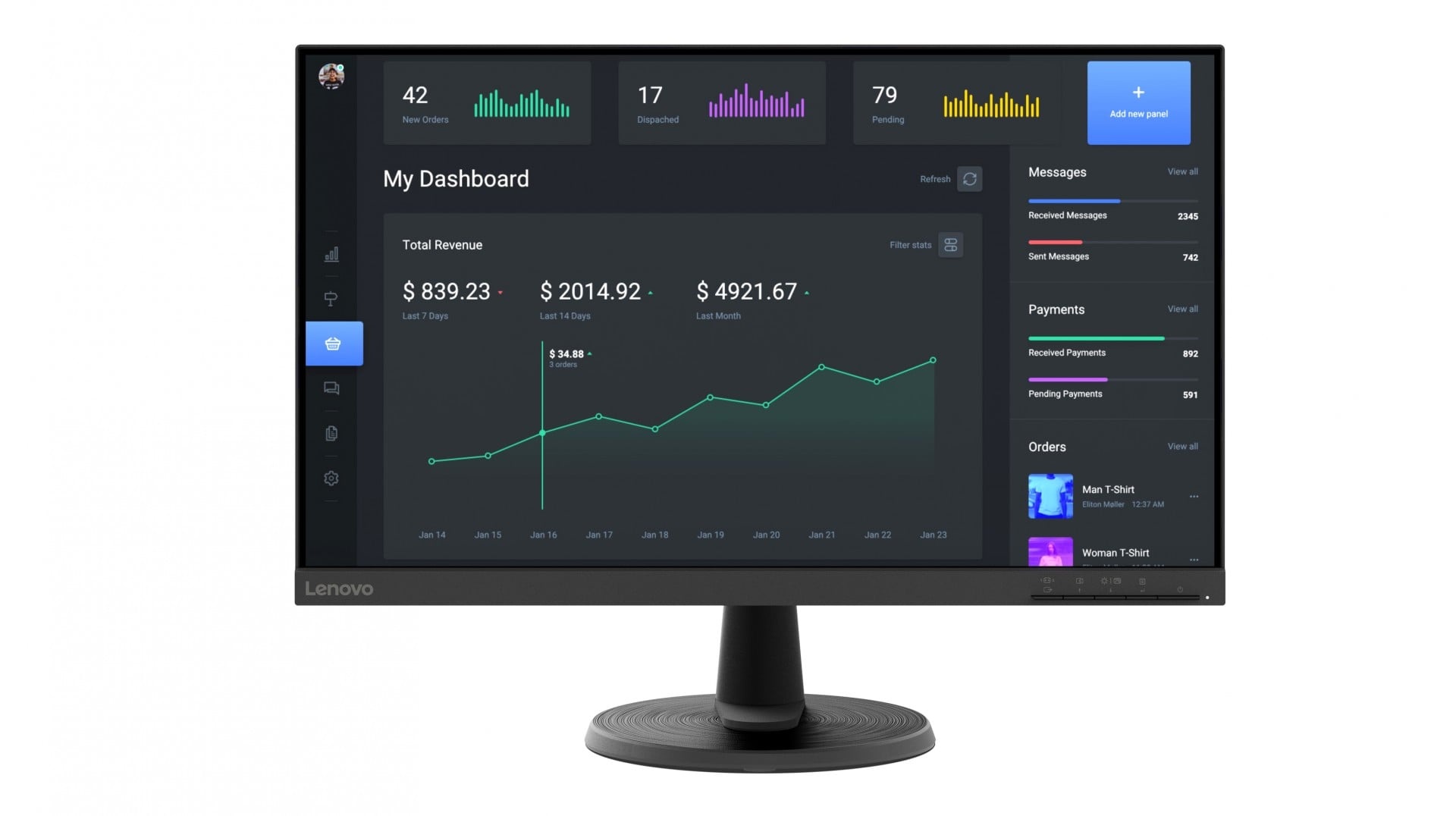 LENOVO Lenovo C24-40 Monitor PC 60,5 cm (23.8") 1920 x 1080 Pixel Full HD LED Nero - MONITOR E ACCESSORI | TecnoCARE.net Sabaudia, Latina, Terracina, San Felice Circeo e Pontinia