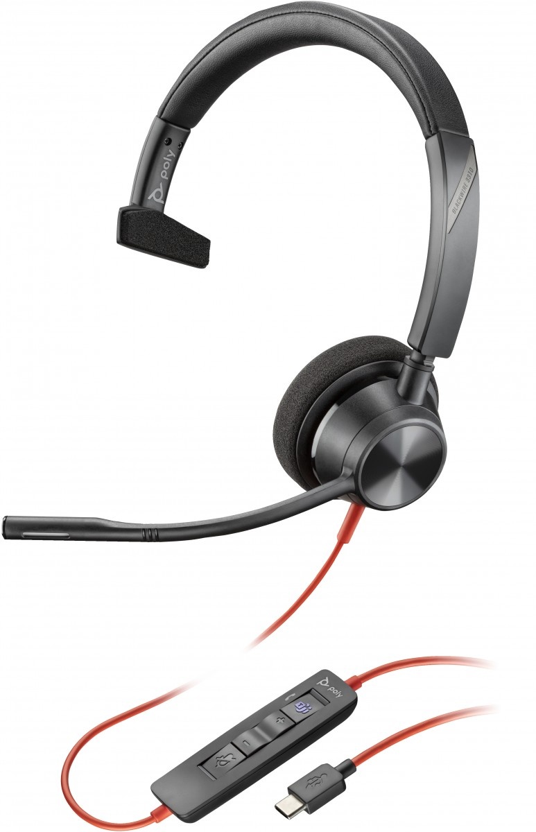 HP POLY HP Poly Blackwire 3310 Microsoft Teams Certified Headset +USB-C/A Adapter TAA Auricolare Cablato A Padiglione Ufficio USB tipo-C Nero - AUDIO E CUFFIE PORTATILI | TecnoCARE.net Sabaudia, Latina, Terracina, San Felice Circeo e Pontinia