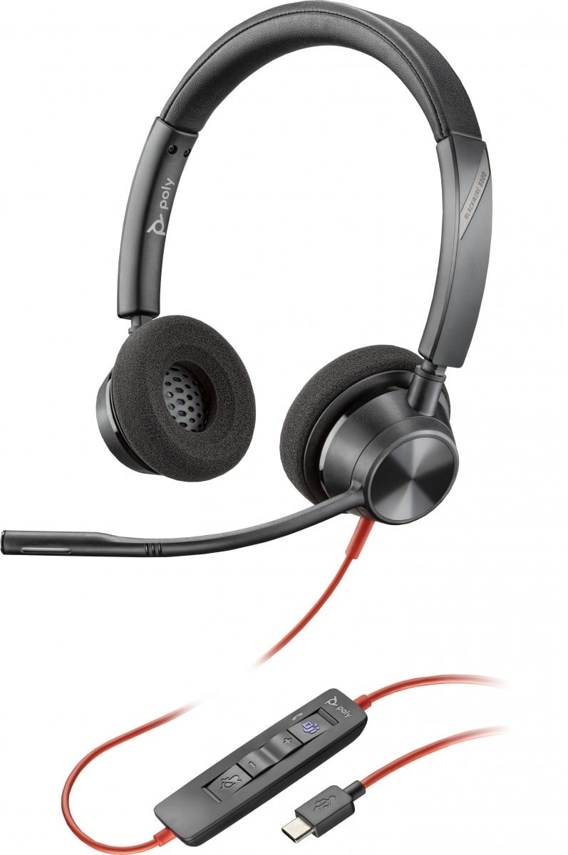 HP POLY Poly Blackwire 3320 Microsoft Teams Certified USB-C Headset 76J19AA - AUDIO E CUFFIE PORTATILI | TecnoCARE.net Sabaudia, Latina, Terracina, San Felice Circeo e Pontinia