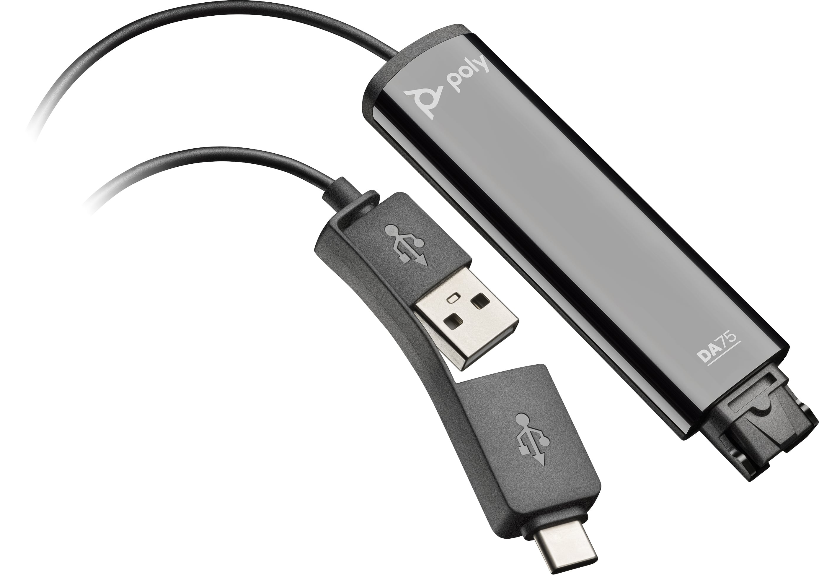 HP POLY HP Poly DA75 USB to QD Black Adapter TAA Adattatore di interfaccia - ACCESSORI ED ELEMENTI PER APPARECCHIATURA AUDIO | TecnoCARE.net Sabaudia, Latina, Terracina, San Felice Circeo e Pontinia